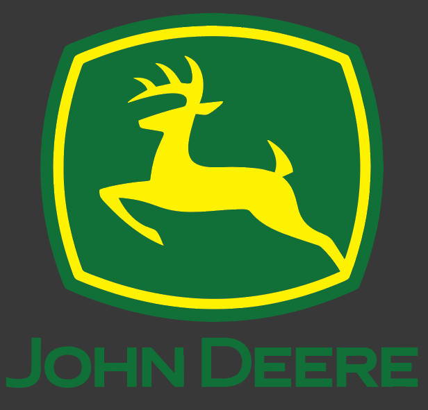 John Deere With Text Decal Car Truck SUV Laptop Tractor Sticker