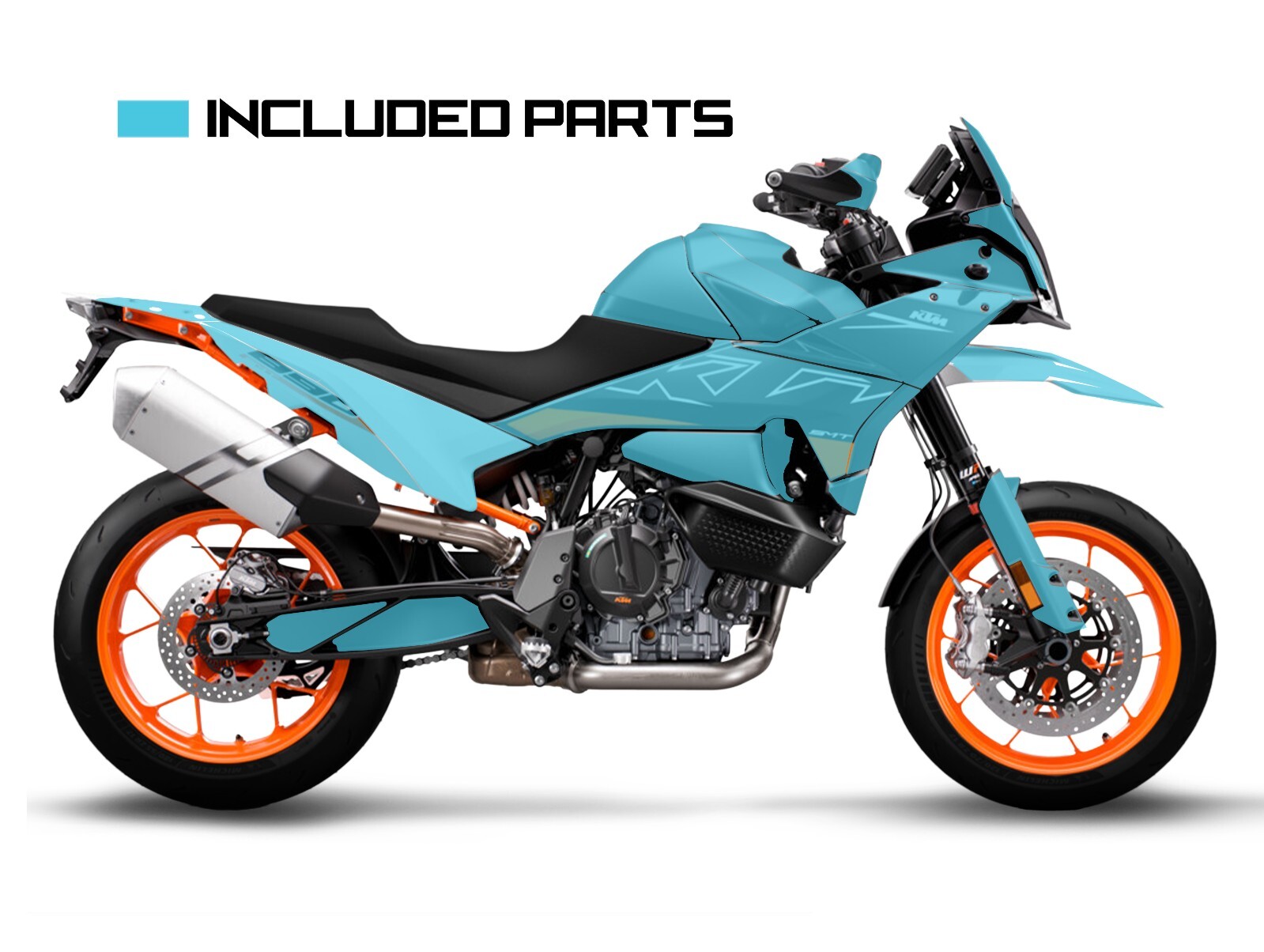 NEW Graphic kit for 2023 ktm 890 SMT Decal Sticker Kit (CB-BW)