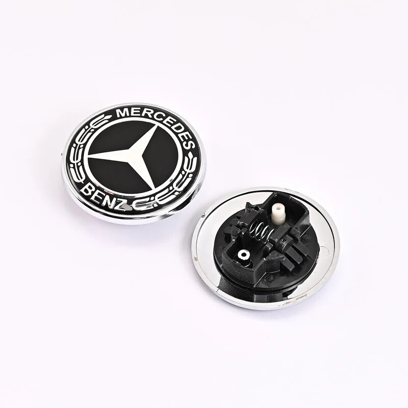 1pc 57mm Car Front Hood Emblem Badge Bonnet For Mercedes Benz W204 W205 W212 W17