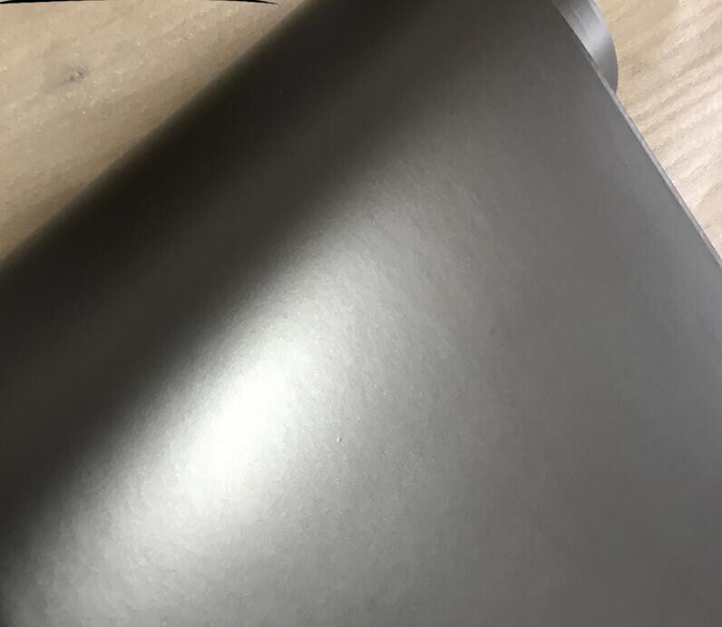 50FT x 5FT Gray Metallic Matte Satin Chrome Vinyl For Whole Car Wrapping Film US