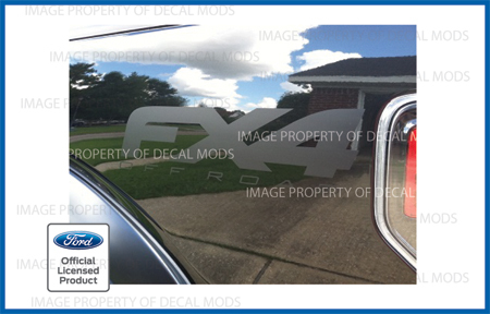 2012 – 2014 Ford FX4 Off Road Decal Sticker Set – [ matte black ] blackout flat