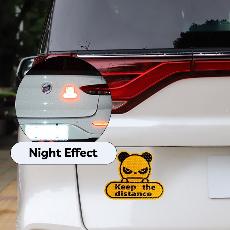 1pcs Keep Distance Safety Sign Safety Warning Sticker for Car Truck 6 Colors