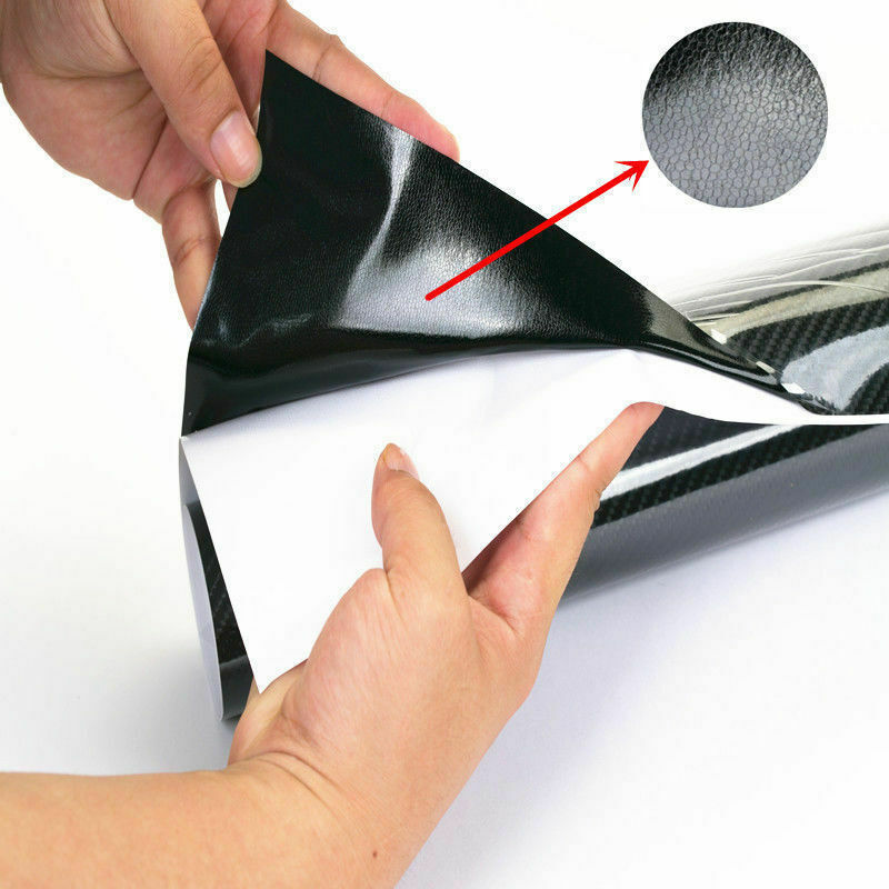 8D Auto Accessories Glossy Carbon Fiber Vinyl Film Car Interior Wrap Stickers US