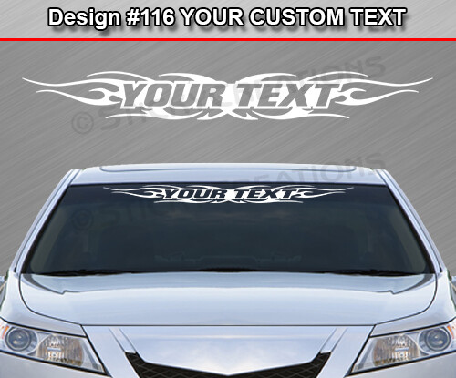 Design #116 Customized Decal Sticker Vinyl Graphic Windshield Window Tribal Car