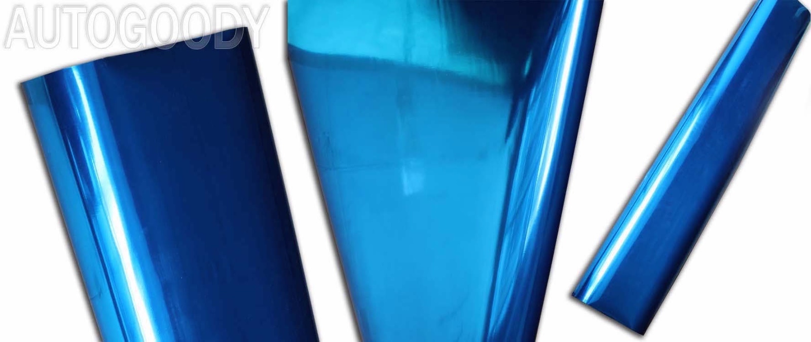 24″ x 60″ Blue Chrome Mirror Vinyl Film Wrap Sticker Decal Stretchable 2ft x 5ft