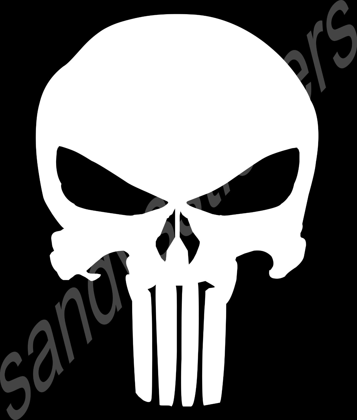 2x Punisher Vinyl Decals Stickers – Car Truck Window – 6″ or 4″ Tall – Set of 2