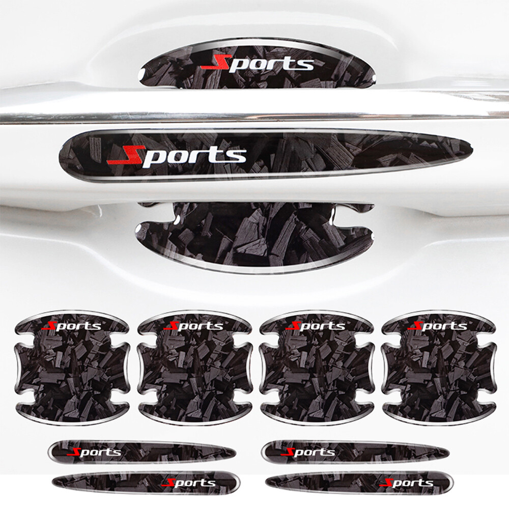 8PCS Car Door Handle Bowl Stickers Protector Covers Anti-Scratch Accessories