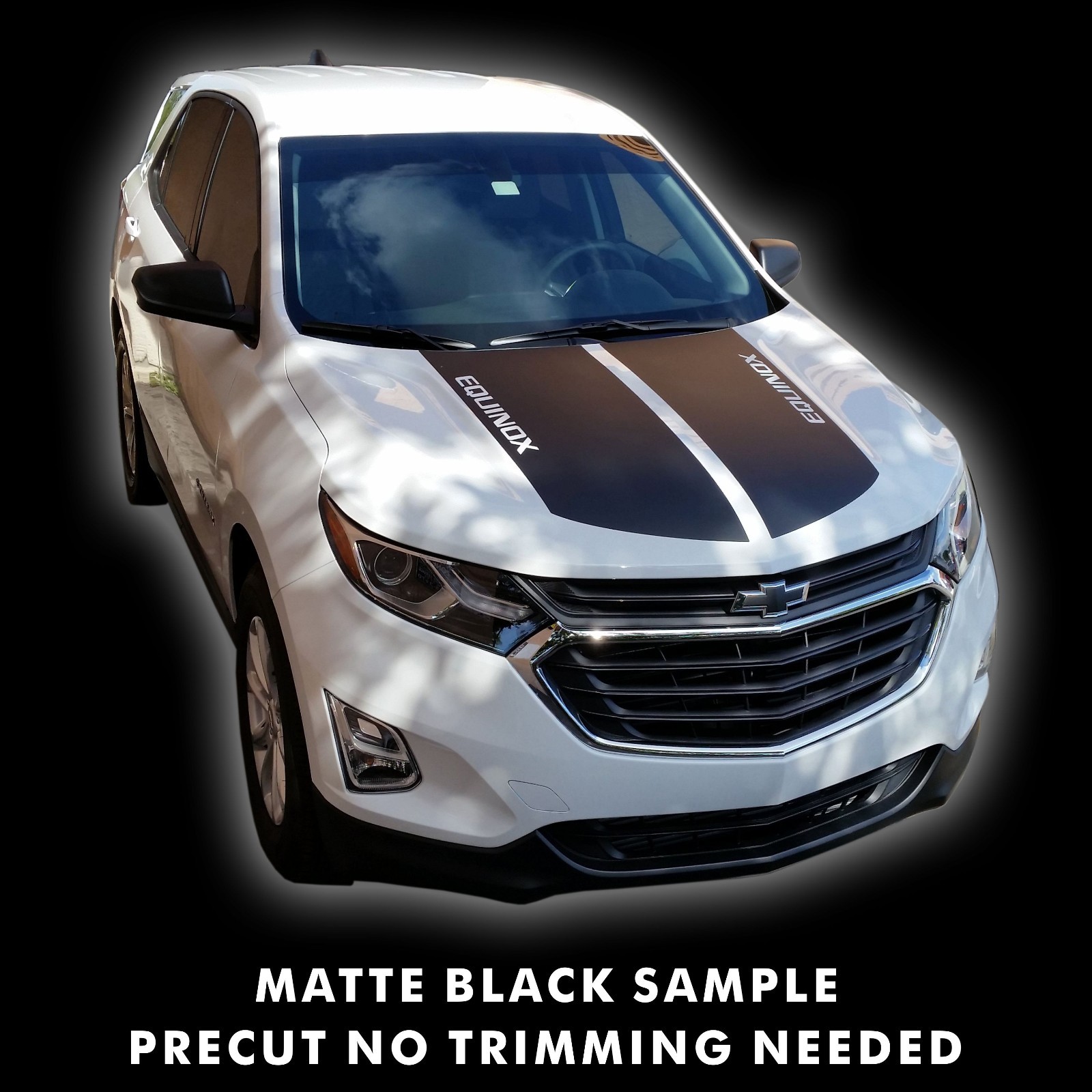 Chevrolet Equinox LS HOOD TEXT Decal Stripes Pre Cut Fits 2018 Models |6