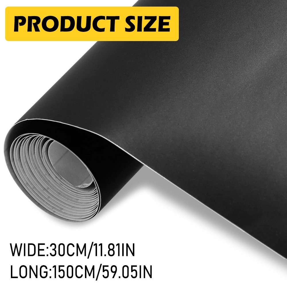 Premium Ultra Matte Flat Black Car Vehicle Vinyl Wrap Sticker Decal Sheet Film C