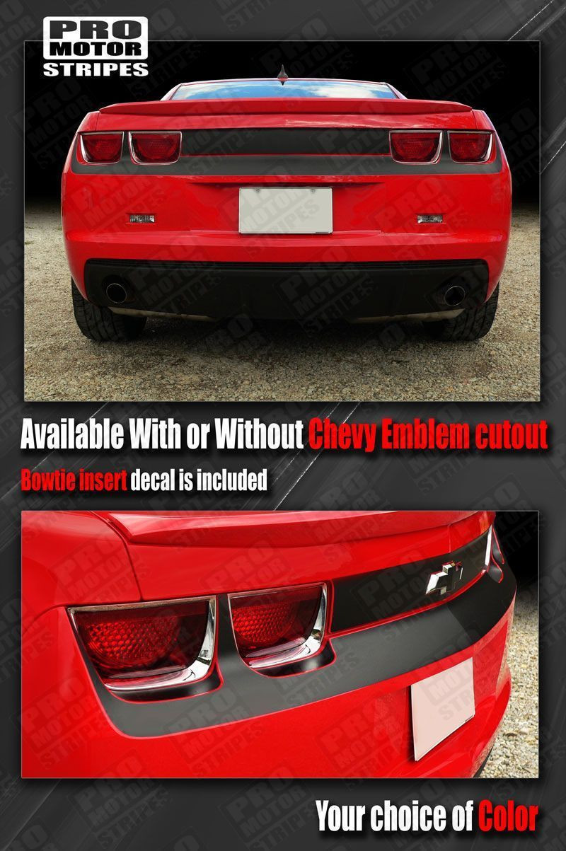 Chevrolet Camaro Rear Fascia Blackout/Highlight Stripes 2010 2011 2012 2013