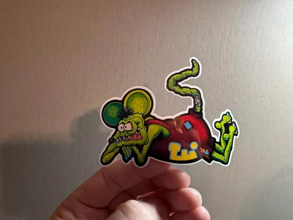 Rat Fink Cutie Patootie Vinyl Decal Sizes up to 14″ Free Shipping Free Tracking