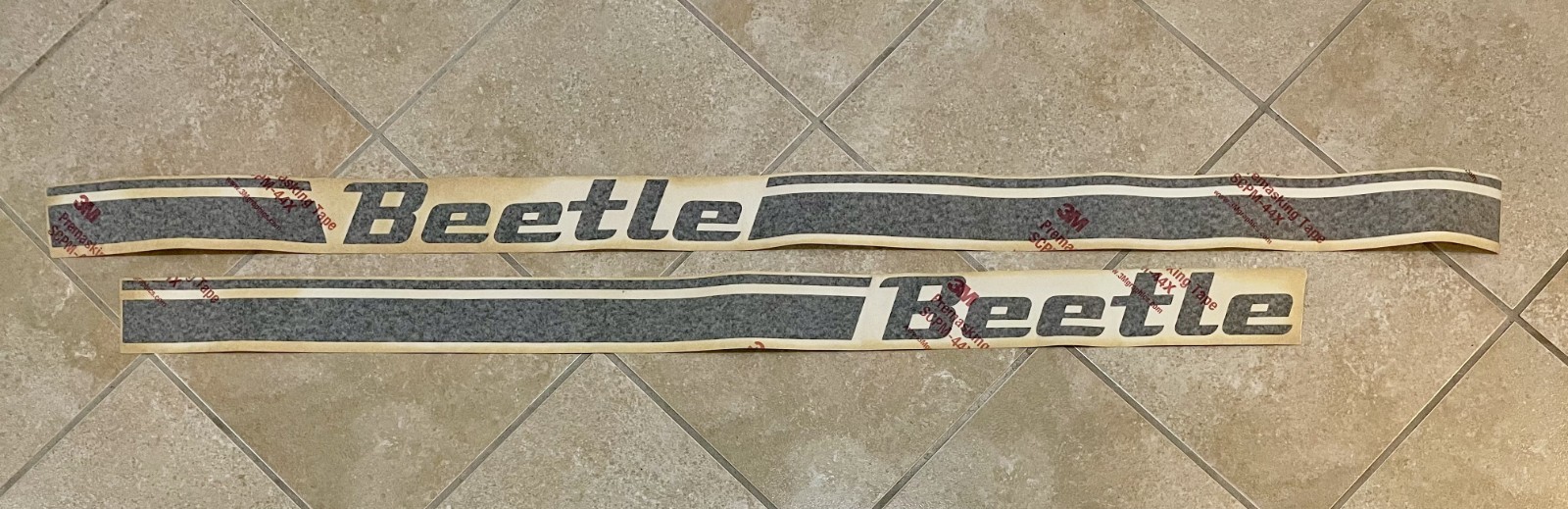 NEW Old Stock OEM Volkswagen 2014 Beetle VW Second Skin Decal Side Stripes-2 Qty
