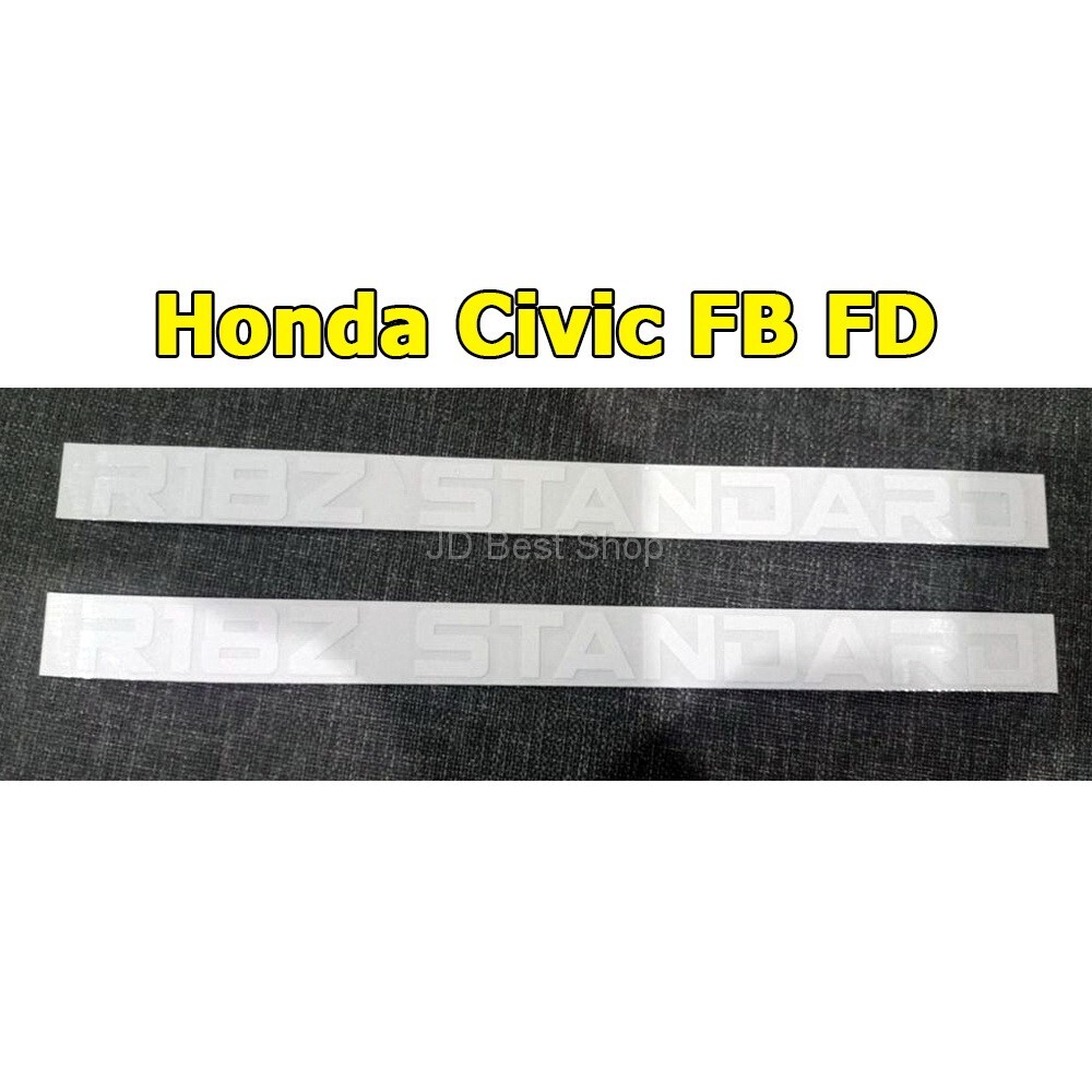 Sticker Diecut JDM Vinyl R18Z STANDARD For HONDA Civic FD FB Car racing Style RS