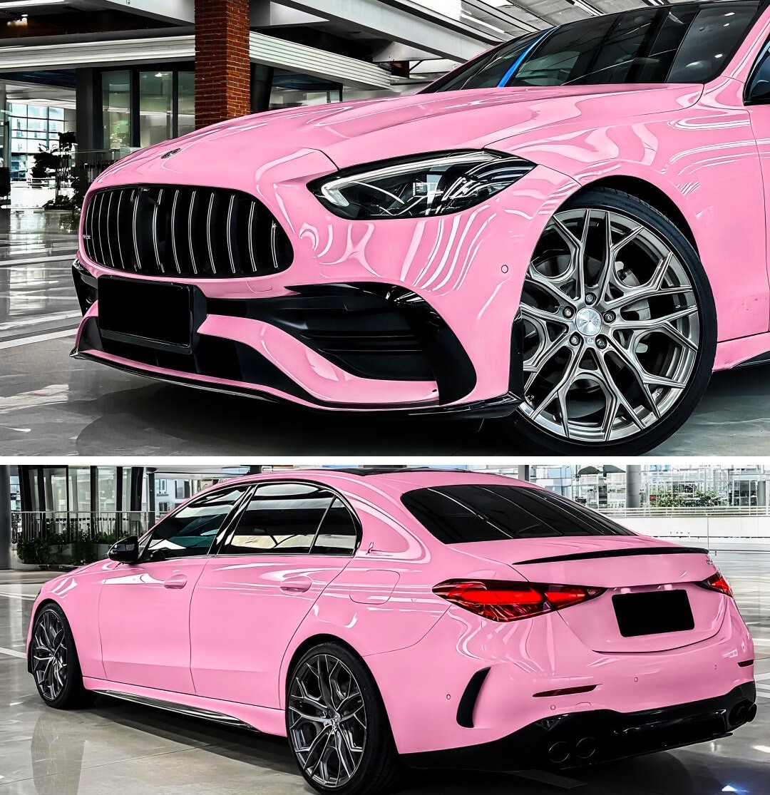 Crystal Pink Premium High Gloss Vinyl Film Wrap Sticker Decal Air Bubble Free