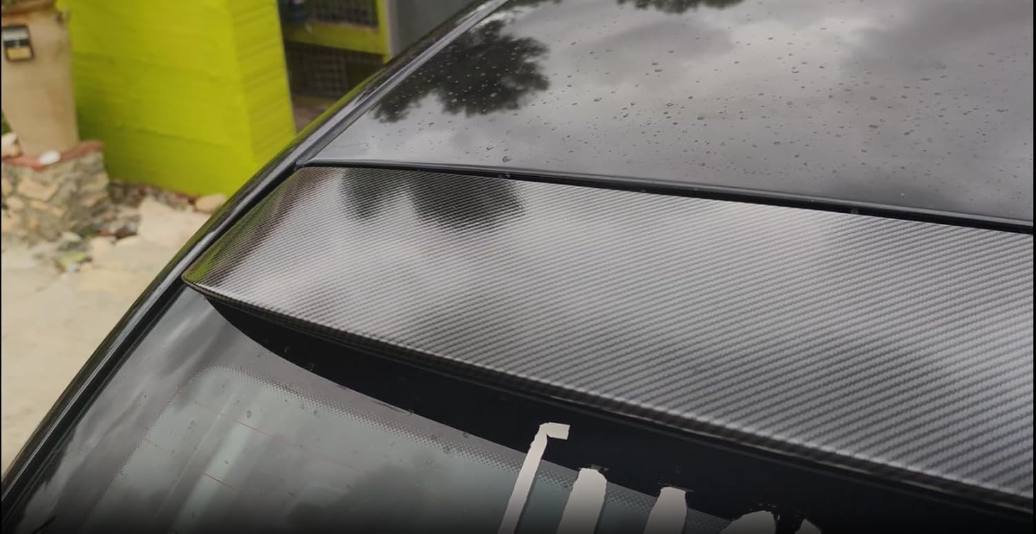 6D Carbon Fiber Vinyl Wrap – Easy Install & Air Release, 2″ x 30ft