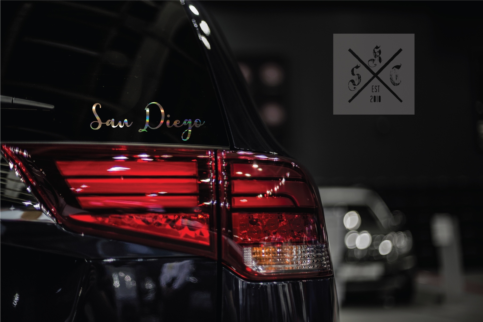 SAN DIEGO CA car DECAL Sticker [weatherproof- fade resistant- SD17CHAR]