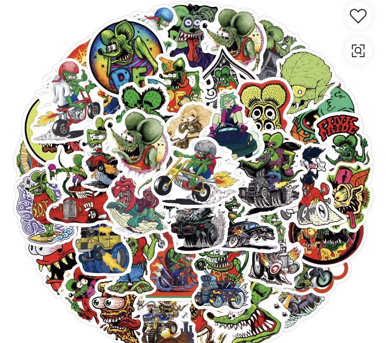 Rat Fink Demon Stickers