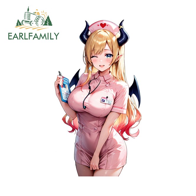 EARLFAMILY 5.1″ nurse Car Sticker Caravan Waterproof Artistic Hood Vehicle Decal