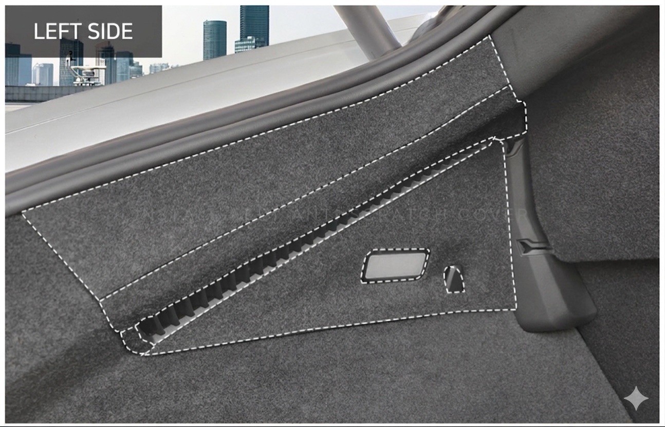 VOLVO Polestar 4 Trunk Side Upper Protect Felt Cover
