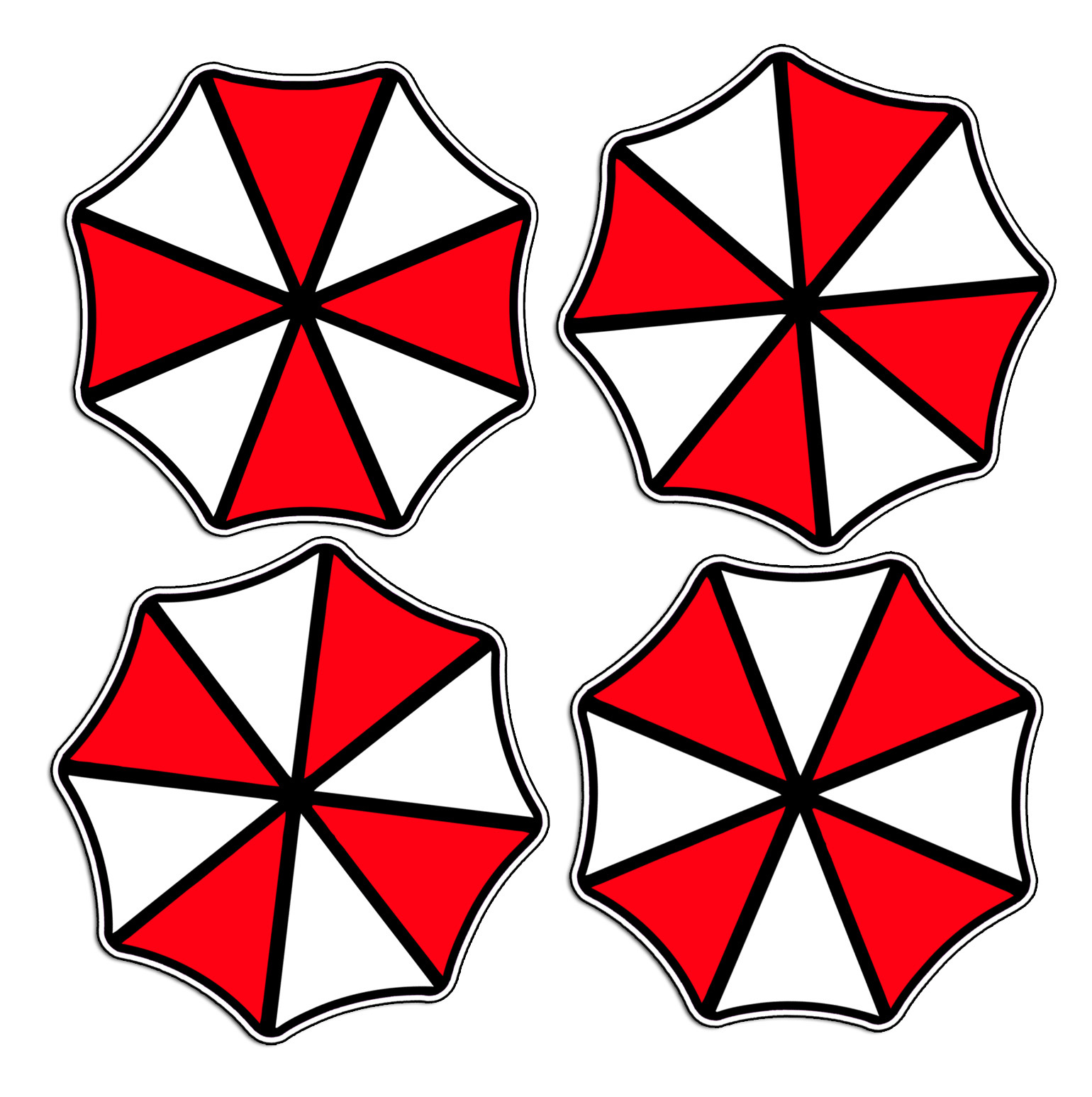 Umbrella Corporation 2″ round logo Resident Evil Sticker Car Vehicle Vinyl Decal