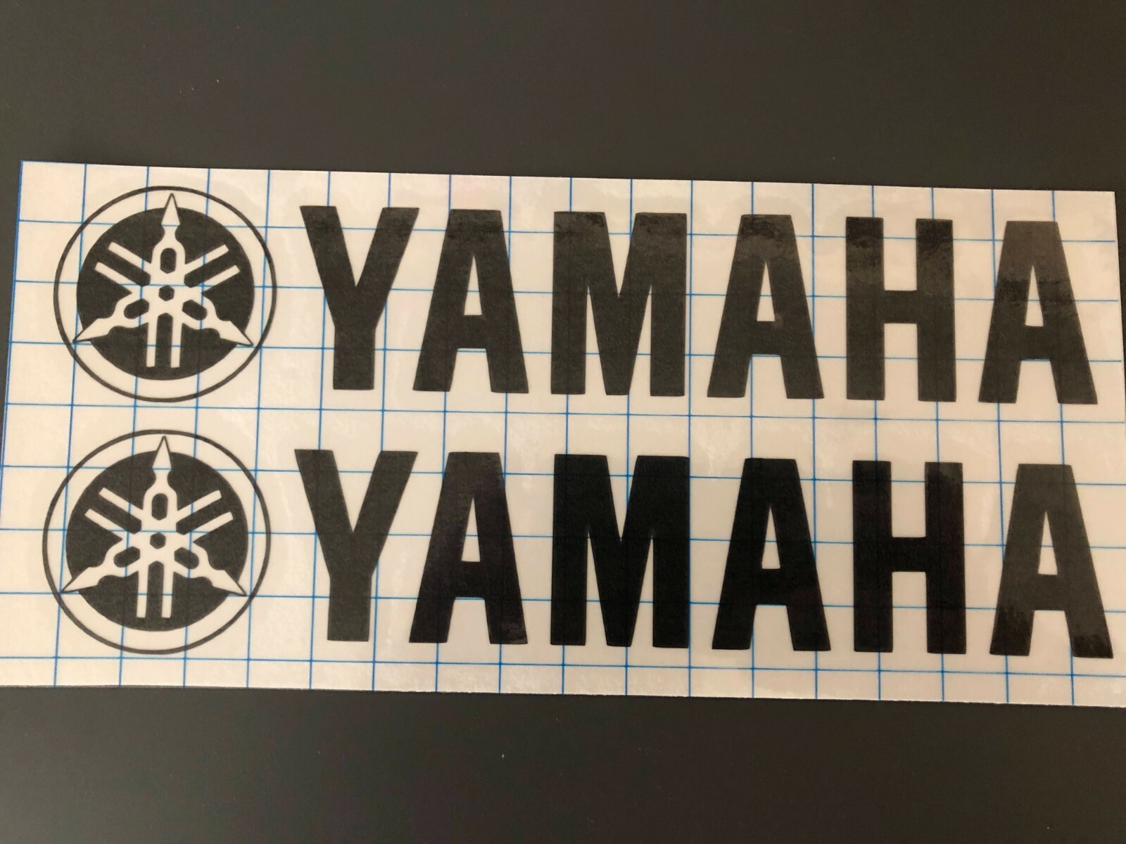 2x Yamaha Logo Vinyl Sticker Decal 6″ 8″ 10″ 12″ 16″ 20″ 23″ Multiple Colors