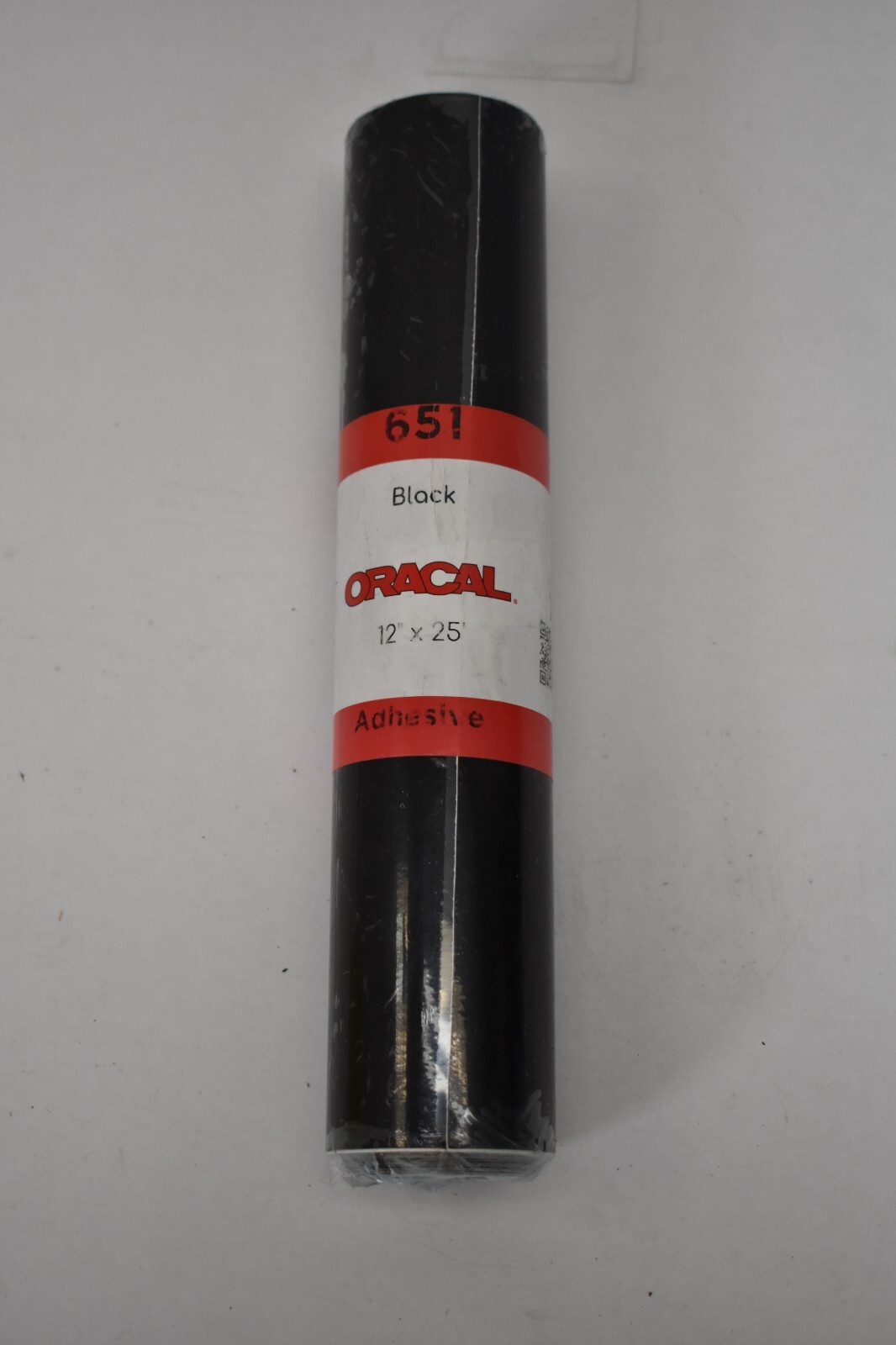 Oracal 651 Matte Black Craft Adhesive Vinyl 2.5″ Core x12″ W x25′ L Gloss Finish