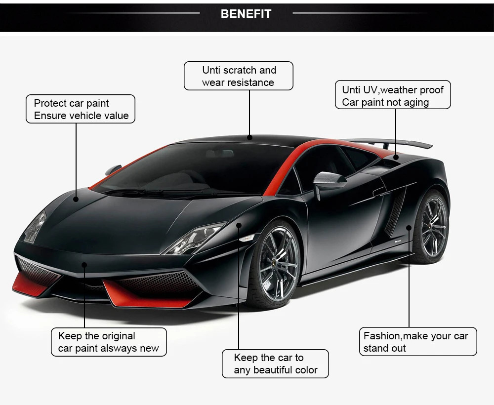 152x200cm 4D Carbon Fiber Car Wrapping Film DIY Hood Roof Sticker Accessories
