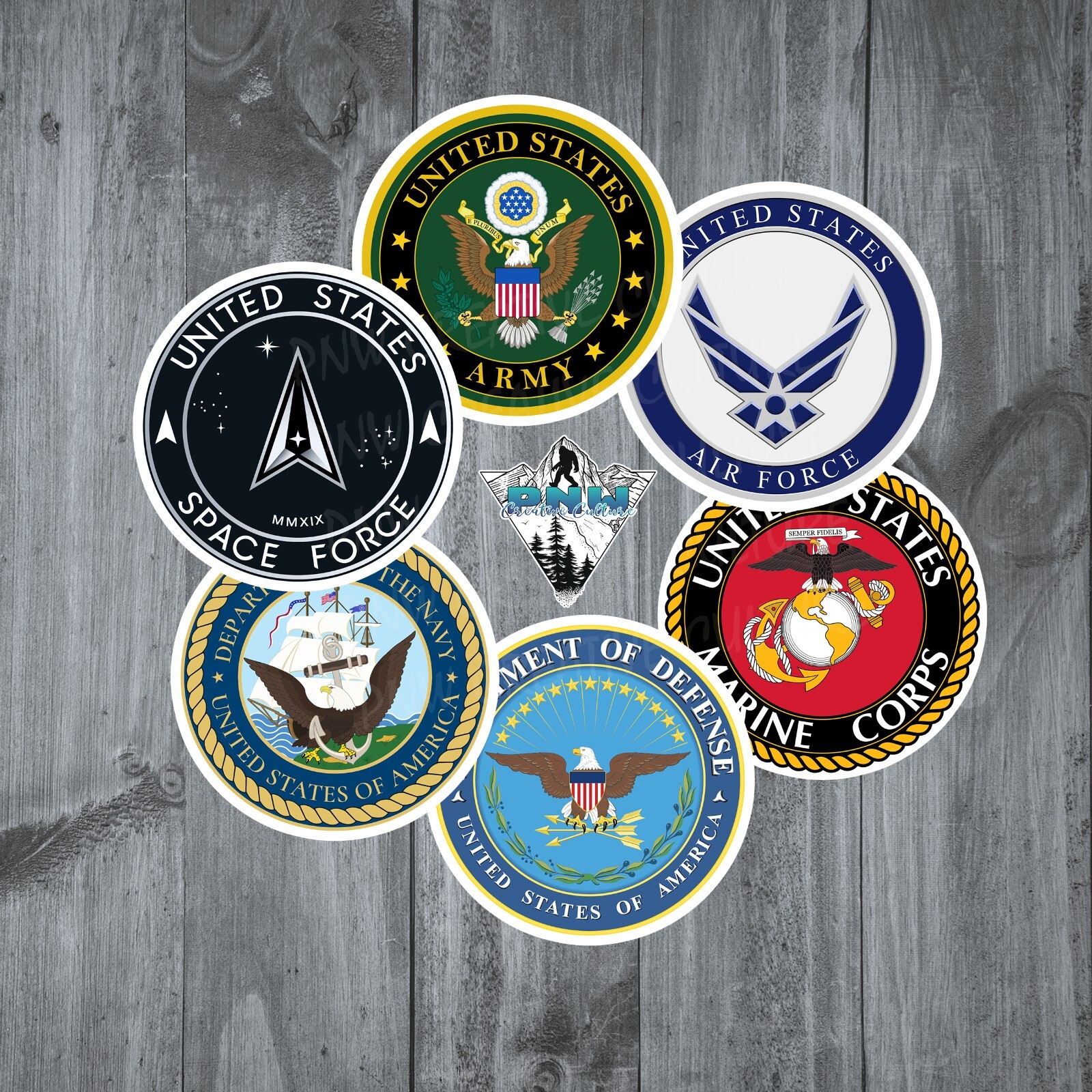US Military Stickers – High Quality, Weather & Water Resistant! Multiple Sizes