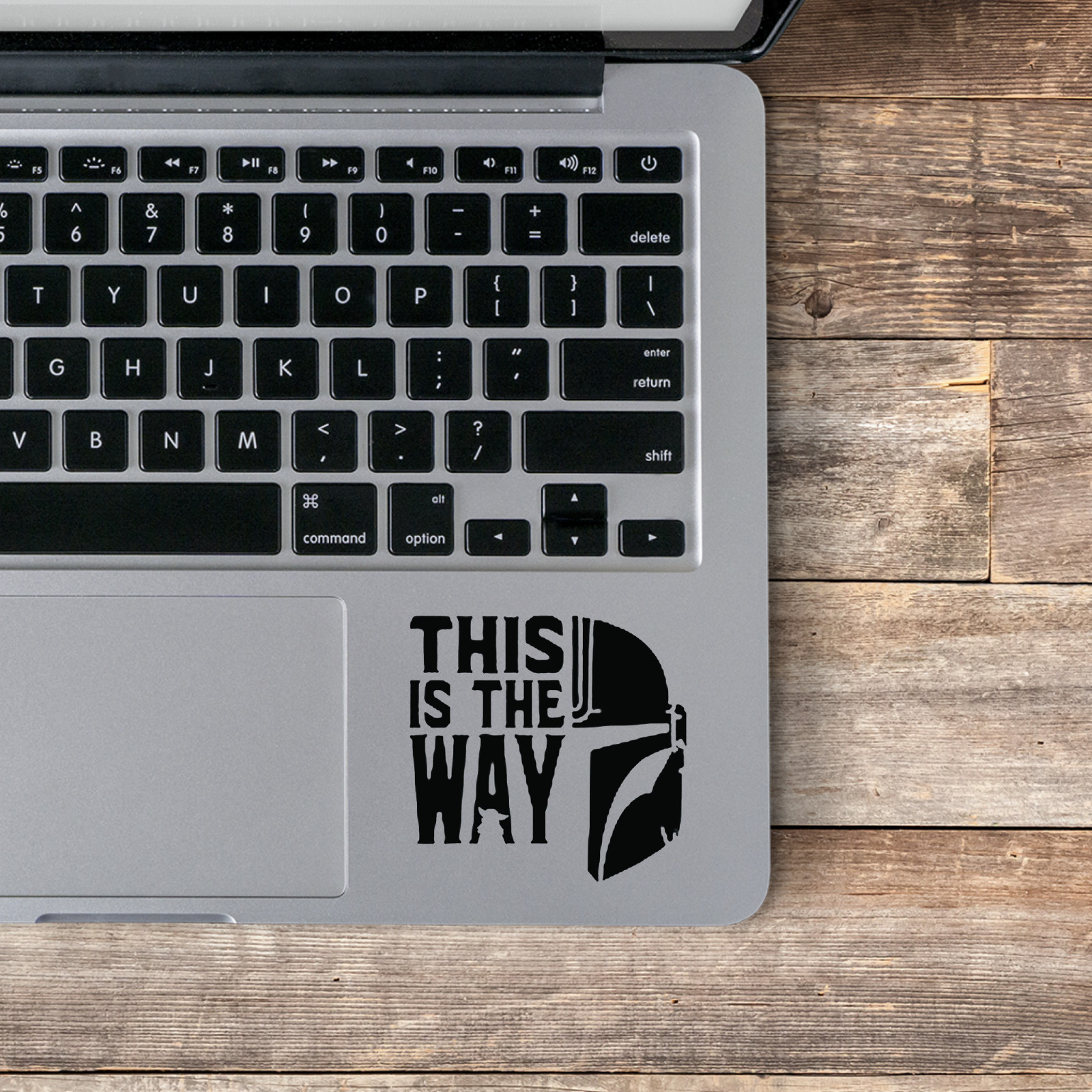 This Is The Way Mandalorian Helm Vinyl Decal | Star Wars | Grogu | Sticker