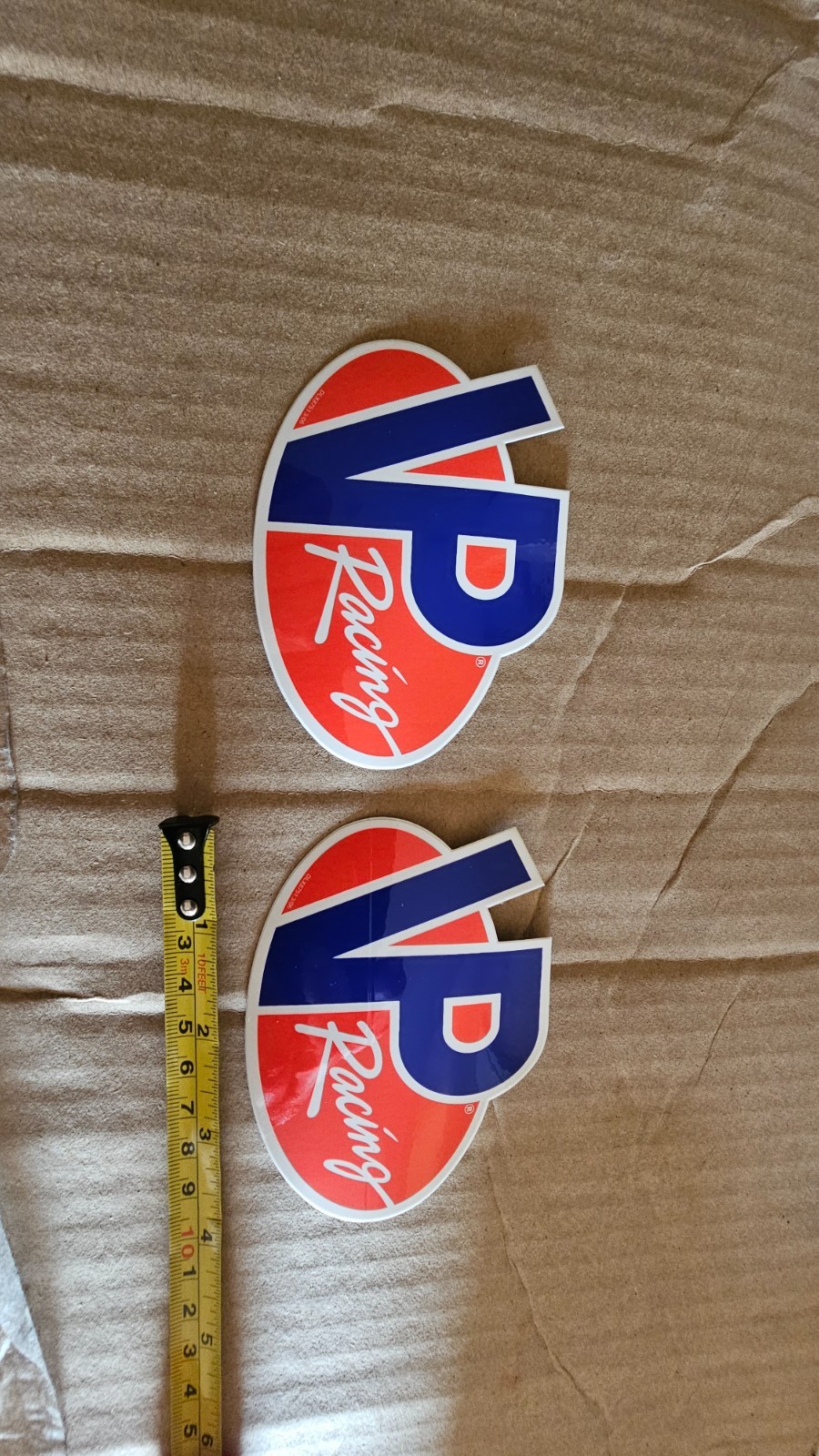 2x 4″ NOS Original Vintage VP Racing Fuel Sticker Decal NHRA DLX8751 03/06