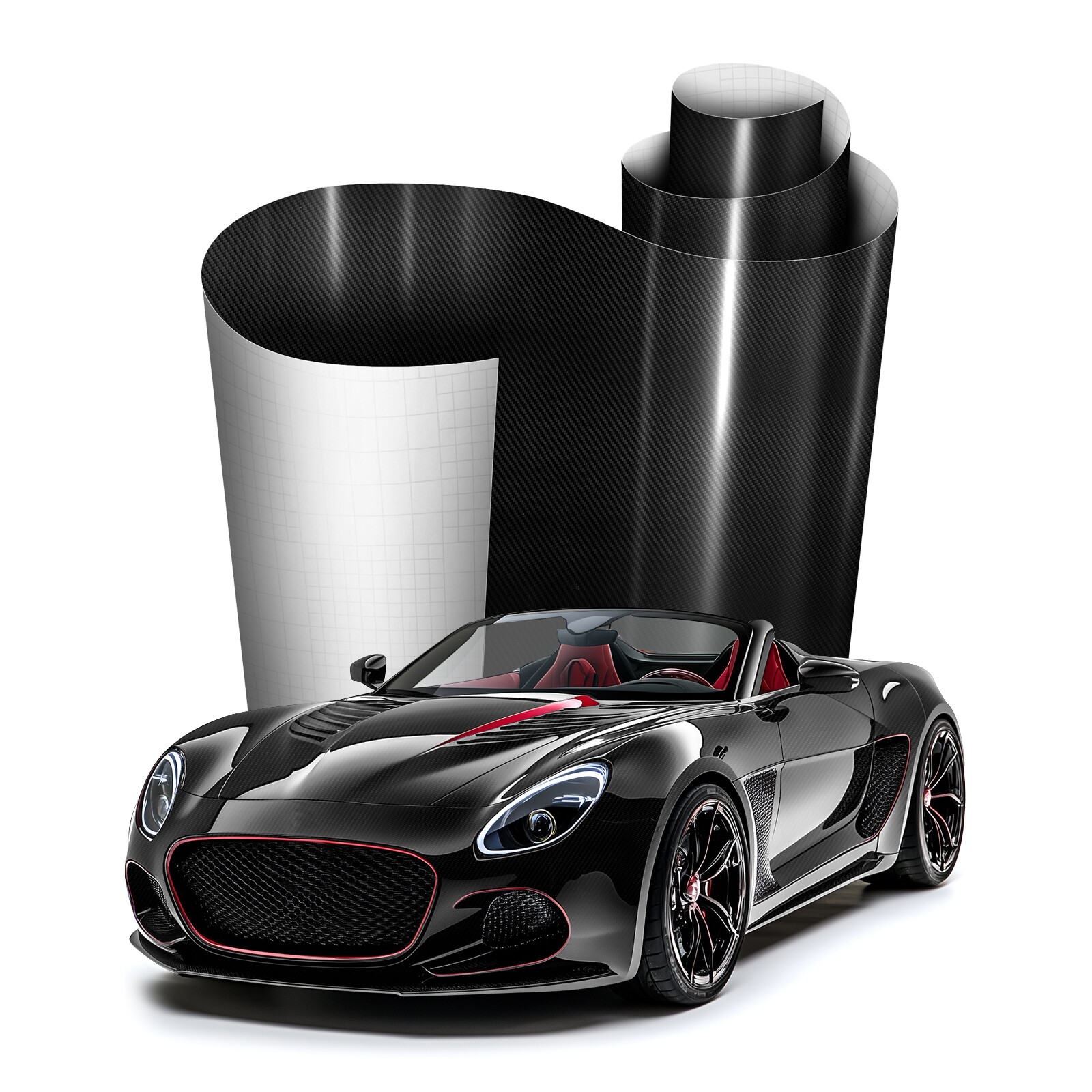 For Nissan CARBON FIBER Paint Protect Vinyl Wrap Film Sticker Decal Sheet Roll