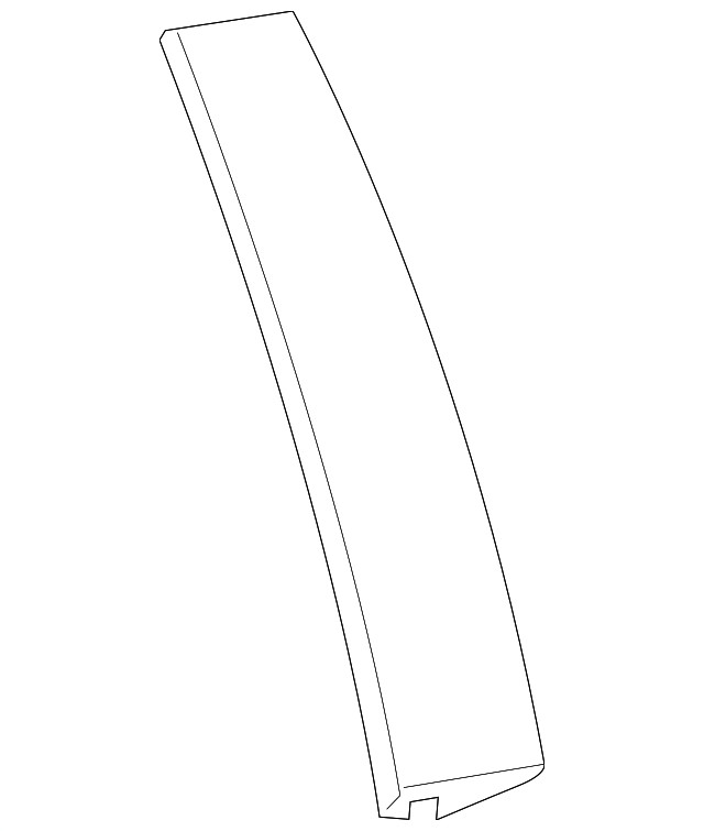 Genuine GM Rear Driver Side Door Window Frame Front Applique 84263146