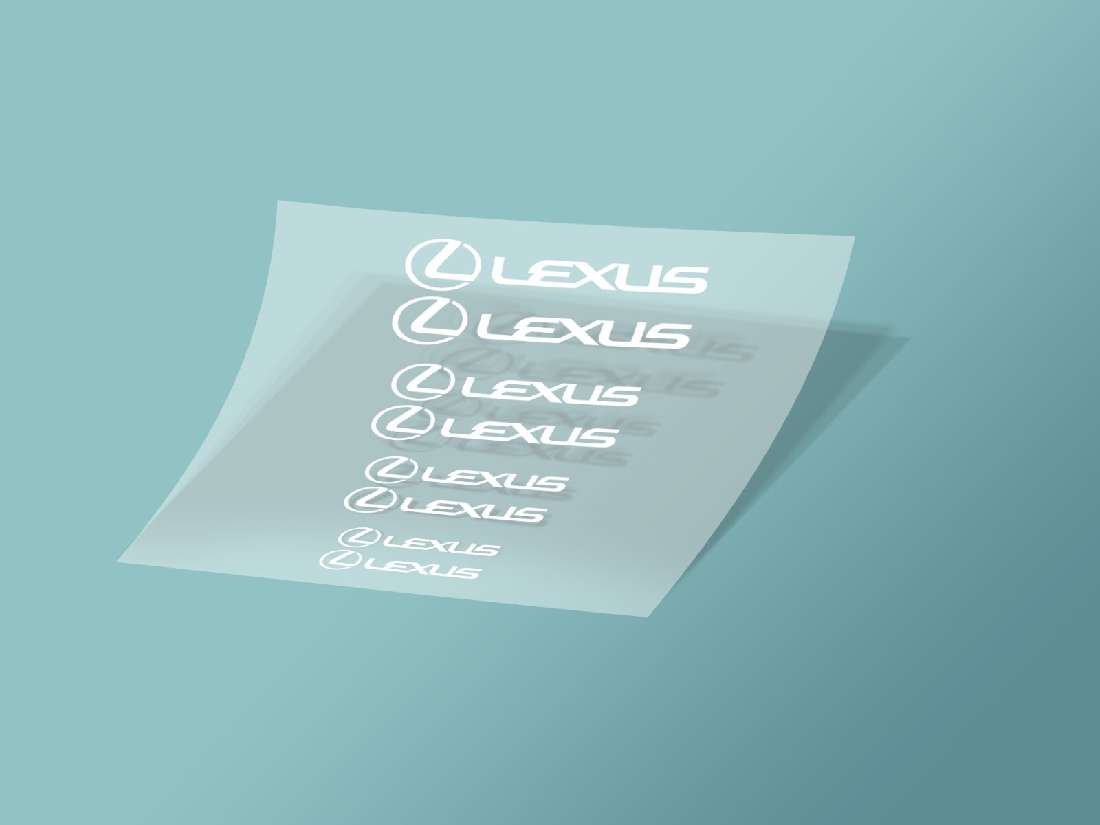8pcs Lexus Caliper Decal Stickers, Die-Cut Vinyl Decal Sticker
