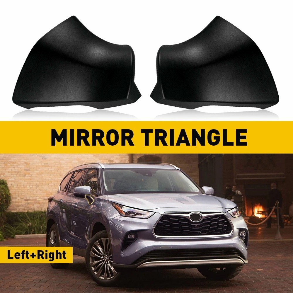 2/Left & Right Side Rearview Mirror Tri Base Cover For Toyota Highlander 20-2 E