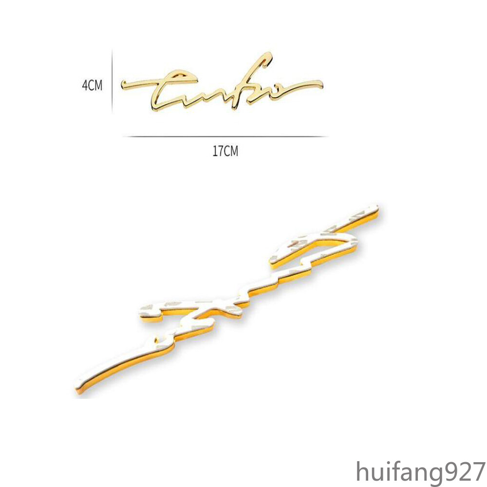 Metal 3D Turbo Car Auto Body Trunk Lid Rear Fender Badge Emblem Decals Sticker