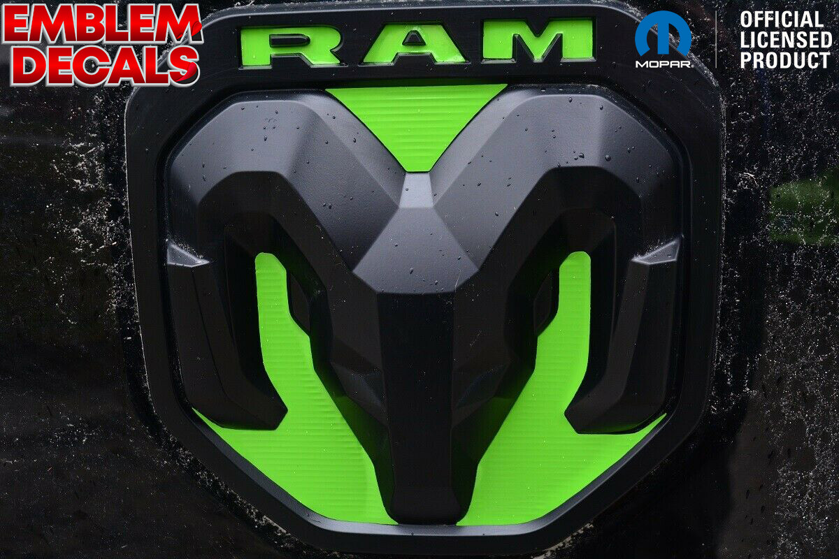 RAM 1500 DT Tailgate Head Emblem Decals 2019 2020 2021 2022 2023 2024