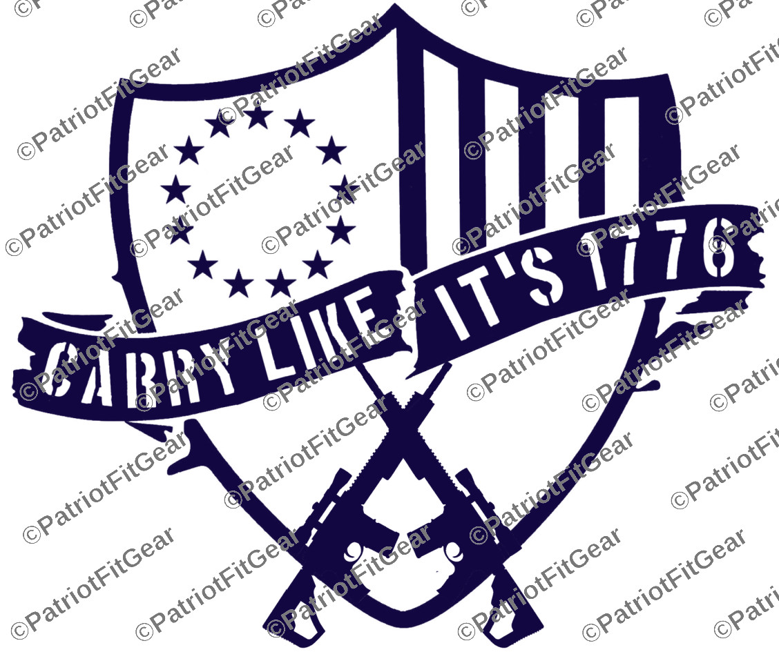 Carry Like Its 1776,2nd Amendment,12″x10″,Gun Rights,Molon Labe,2A,Vinyl Decal