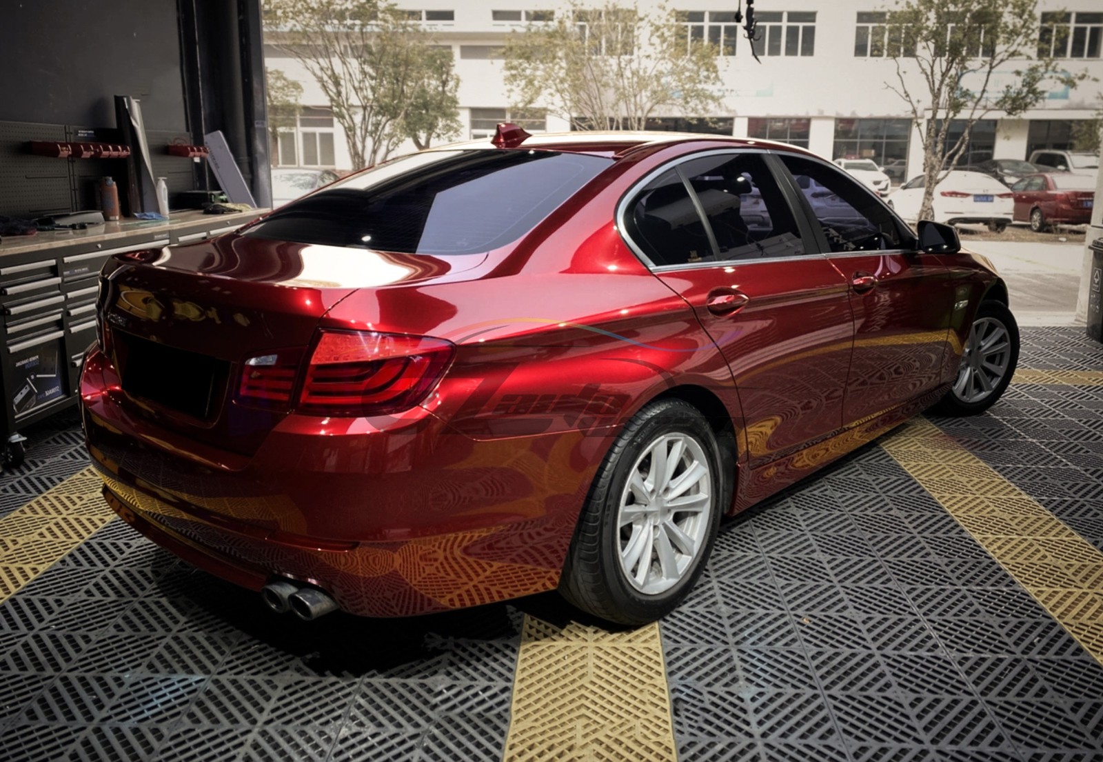 Gloss Metallic Crimson Red PPF TPU Paint Protection Film Dry Wet Auto Vinyl Wrap