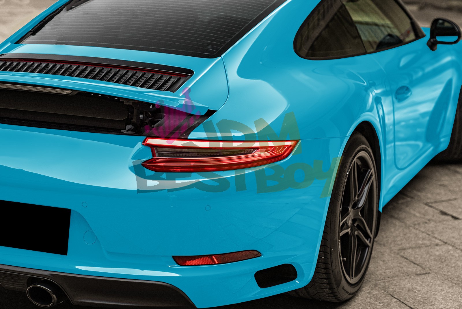 Color PPF Paint Protection Film Gloss Miami Blue Car Paint Scratch Shield Wrap