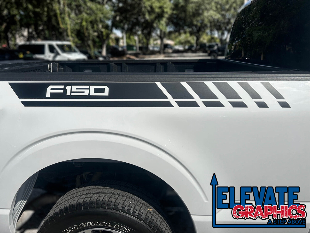 For Ford F-150 Stripes Side Flow Graphics Vinyl 3M Decals Stickers 2009-2024