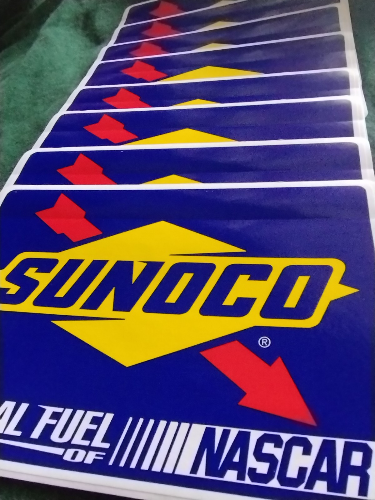8 Sunoco Stickers NASCAR Racing LARGE 6.5″ INCH FUEL gas STICKY BACK gift CAR
