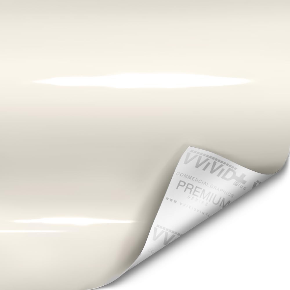 + Ultra Gloss Pearl White Vinyl Car Wrap 1ft x 5ft
