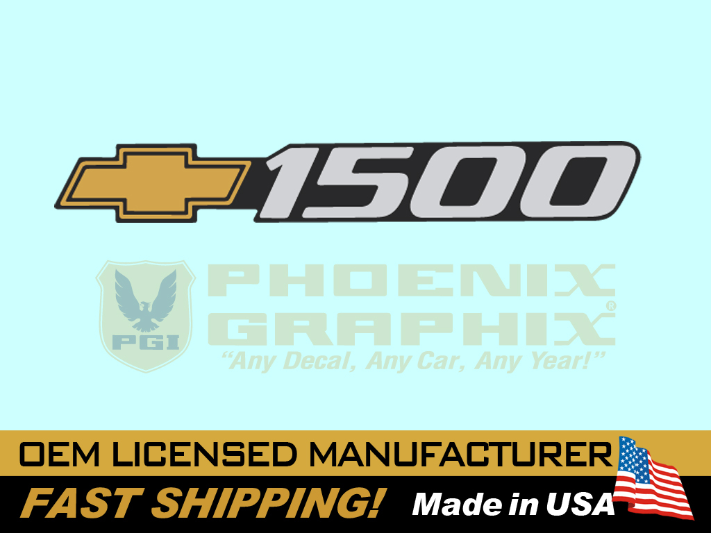 1999 2000 2001 2002 Chevrolet Bowtie 1500 Truck Door Name Decal