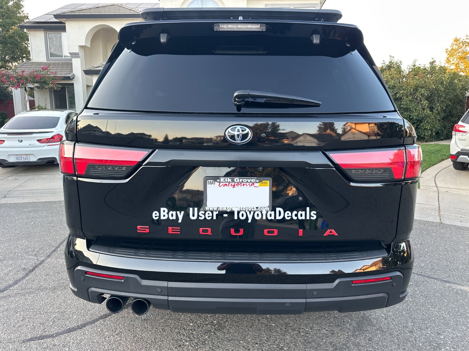 FITS Toyota Sequoia TAILGATE Emblem Decals 2022 2023 2024 2025