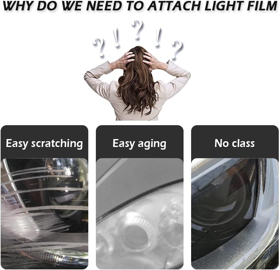 Amber Orange Headlight Taillight Car Tint Vinyl Film Car Lights Cover Protection