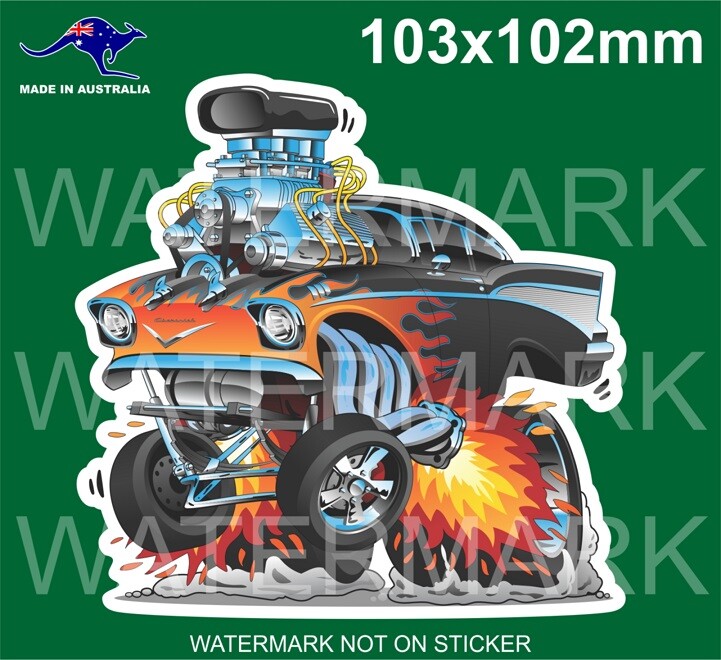 57 CHEVY STICKER CHEVROLET STICKERS
