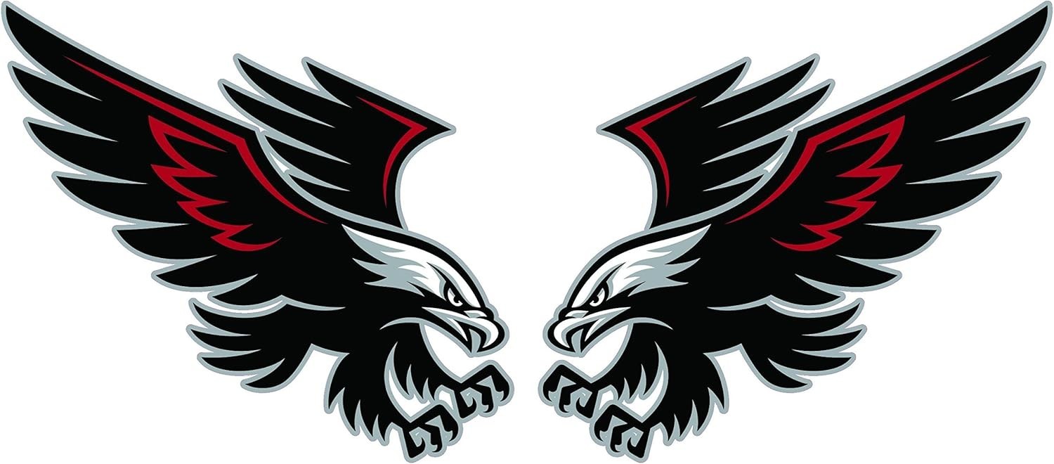 Soaring Hawk Pair Decal