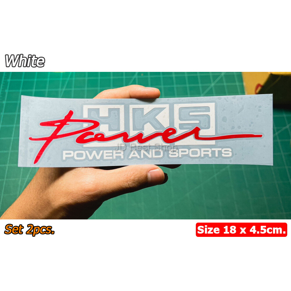 JDM Style Sticker Vinyl Diecut HKS Power&Sports Turbo Car Trunk Racing Sports 2p