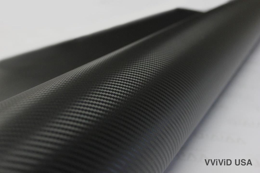 3ft x 5ft Black Carbon Fiber Vinyl Wrap: Perfect for Cars, Boats & Motorcycles