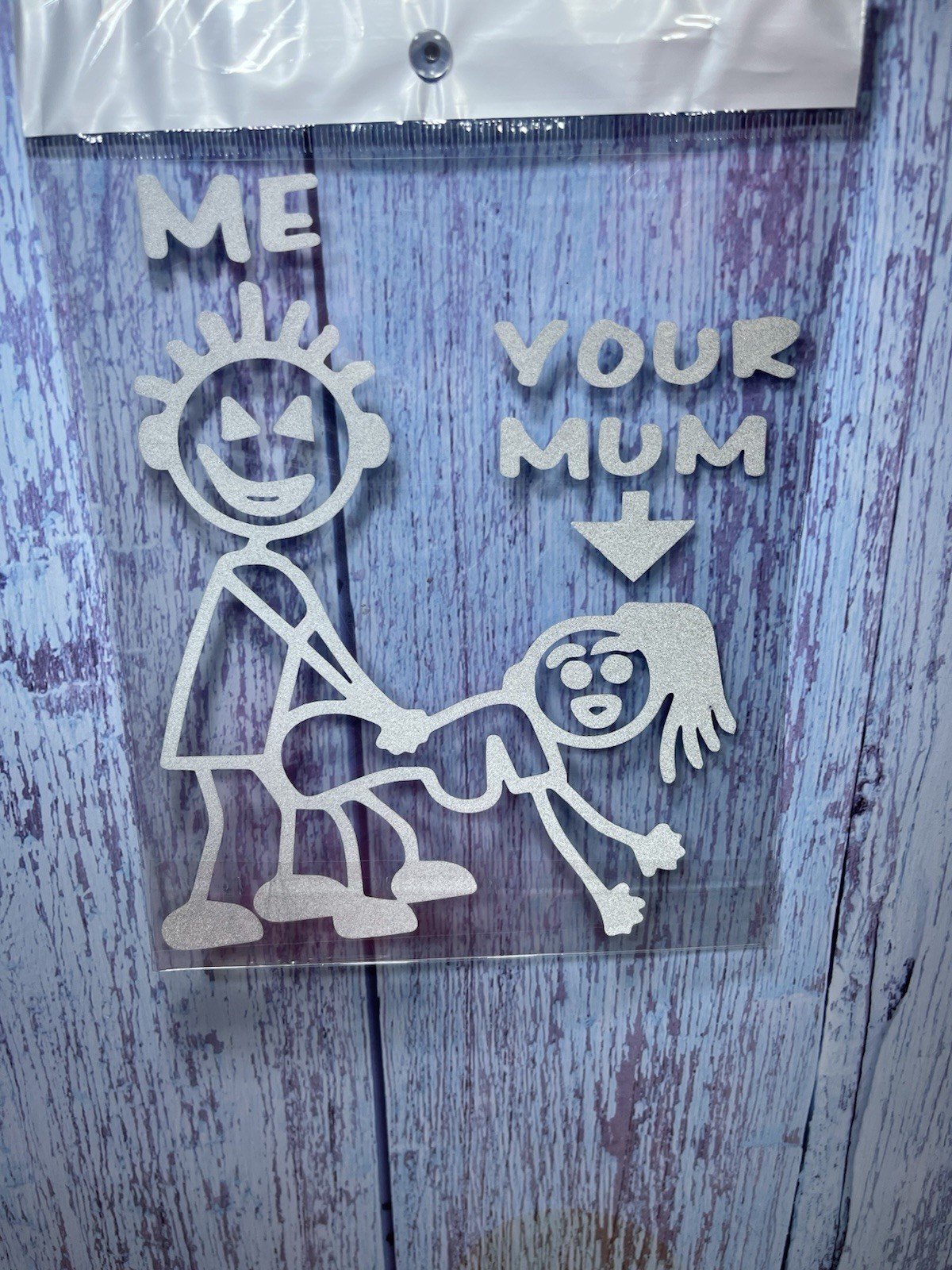 Funny ME YOUR MUM CAR Window STICKER,NWT 4 Pcs